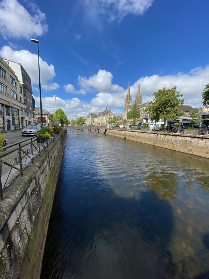 Appartement Renove Proche Gare Quimper Bagian luar foto